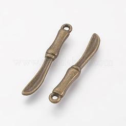 Tibetischer stil Aluminium Anhänger & Charms&nbsp;TIBEP-3101-AB-LF