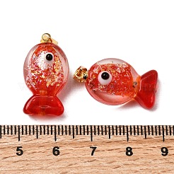 Colgantes de lampwork hechos a mano con lámina dicroica&nbsp;X2-DICH-G001-01G-03