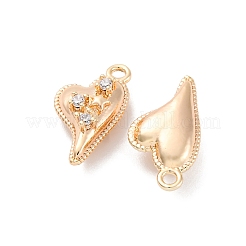 Ottone micro spianare pendenti zirconi&nbsp;KK-D288-01G