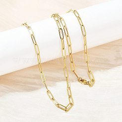 Collares de cadena con clip de acero inoxidable 304&nbsp;NJEW-H072-01G
