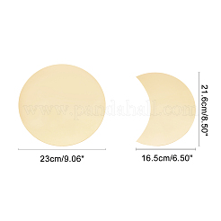 Acryl Mondphasenspiegel Wanddekoration&nbsp;DIY-WH0167-60B