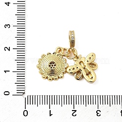 Messing europäische baumeln charme&nbsp;KK-A268-36G