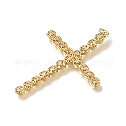 Pendentifs en laiton zircon cubique transparent&nbsp;CU-CBA9883-05I-G