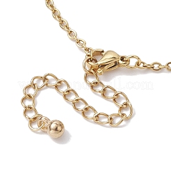 Fußkettchen aus Glasperlen und Spiralmuscheln&nbsp;AJEW-AN00578