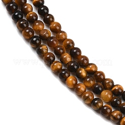 Natürlichen Tigerauge Perlen Stränge&nbsp;G-J303-11-3mm