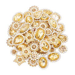 100 strass à coudre en forme de larme/cœur/étoile&nbsp;GACR-TA0001-07G