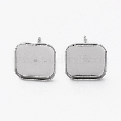 Accesorios para aretes de acero inoxidable 304 que no se deslustran&nbsp;STAS-L253-009A-P
