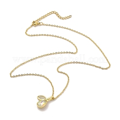 Collane con ciondolo in acciaio inossidabile 304&nbsp;NJEW-U002-20G-01