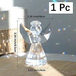 1 Stück Glasengel-Displaydekoration&nbsp;AJEW-DJ0002-49A
