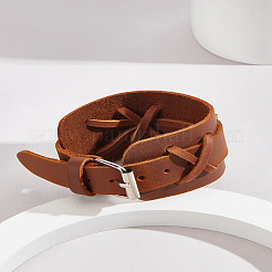 1 Stück Rindslederarmband für Männer&nbsp;BJEW-LP0001-18