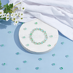 Perles de pierre de lune synthétiques bricolage kits de fabrication de bracelets extensibles&nbsp;DIY-SC0012-84B