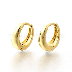 Pendientes de aro gruesos de latón para mujer&nbsp;X-EJEW-G297-20G