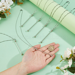 8 stücke 2 arten 304 edelstahl kette halskette machen&nbsp;NJEW-HS00019