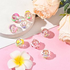 10 Stück 10 Stile DIY handgefertigte transparente Acryl-Emaille-Perlen&nbsp;MACR-FS0002-41