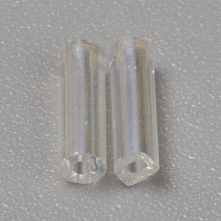 300 Stück transparente runde Signalhornperlen aus Glas&nbsp;GLAA-WH0015-74B