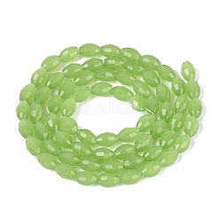 Fili di perline giada di vetro imitato&nbsp;GLAA-N071-01A-B03