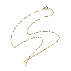 Dreifaltigkeitsknoten/Triquetra 304 Edelstahl Anhänger Halsketten&nbsp;NJEW-JN04882-01