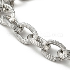 Anlaufgeschützte Ankerkettenarmbänder aus Edelstahl 201&nbsp;STAS-Z056-10P