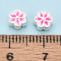 925 Sterling Silber Emaille Perlen&nbsp;STER-T008-35A
