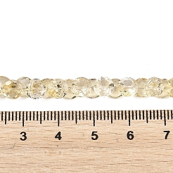 Stränge aus erhitzten natürlichen Citrinperlen&nbsp;G-Z152-B02-01