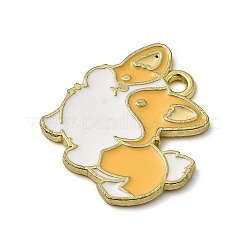 Vergoldete Legierung Emaille-Anhänger&nbsp;LS-ENAM-L049-01G-02