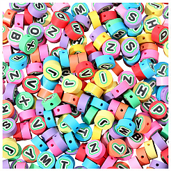 400 Stück bedruckte handgefertigte Polymer-Tonperlen&nbsp;CLAY-PA0001-35