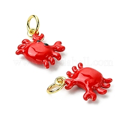 Colgantes de esmalte de latón&nbsp;X-KK-C143-54A-G
