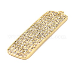 Pendentifs avec zircon cubiques à micro-pavés en laiton&nbsp;KK-L229-032G
