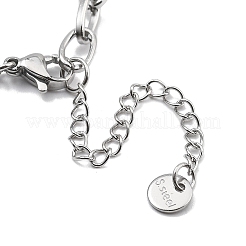 Bracciali con catene a maglie in acciaio inossidabile 304&nbsp;BJEW-P343-02P