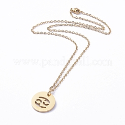 Colliers pendentifs en acier inoxydable 304&nbsp;NJEW-E147-10G