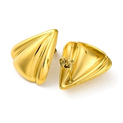 Pendientes triangulares de acero inoxidable 304 con revestimiento iónico (IP)&nbsp;EJEW-K295-09G