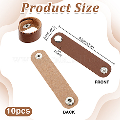 Schalclips aus PU-Leder&nbsp;LS-FIND-WH0199-340