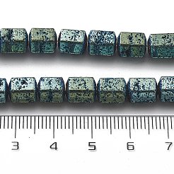 Fili di perle di roccia lavica naturale elettrodeposta&nbsp;G-A251-A01-01G
