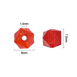 Perline acrilico trasparente&nbsp;TACR-CJ0001-07