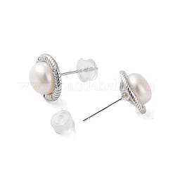 925 Ohrstecker aus Sterlingsilber&nbsp;EJEW-H002-12P