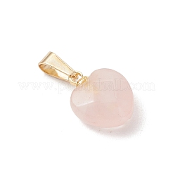 Pendentifs de quartz rose naturel&nbsp;PALLOY-JF05374-01