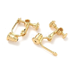 Aufschraubbare Ohrclip-Adapter aus Messing&nbsp;KK-A281-27G