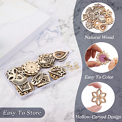Kit de fabrication de boucles d'oreilles creuses bricolage&nbsp;DIY-TA0005-55