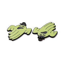 Pendentifs en émail d'alliage de placage de support de thème d'halloween&nbsp;PALLOY-O109-50EB