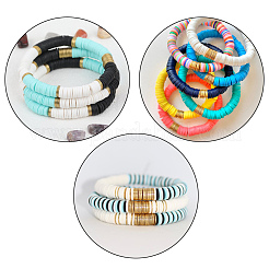 DIY Heishi Perlen Stil Stretch Armbänder machen Kits&nbsp;DIY-JP0005-87
