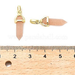 Natürlicher Sonnenstein-Anhänger mit doppelter Spitze&nbsp;G-H097-01G-03