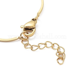 Ionenplattierung (IP) 304 Edelstahl gebogene Stangengliederkettenarmbänder&nbsp;BJEW-K266-13G