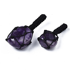 Natürlichen Amethyst Edelsteinanhänger&nbsp;G-N0326-93F