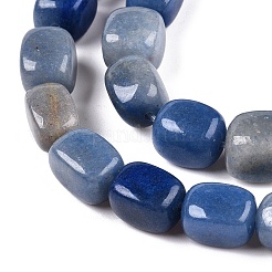 Fili di perline di avventurina blu naturale tinte e riscaldate&nbsp;G-T138-102
