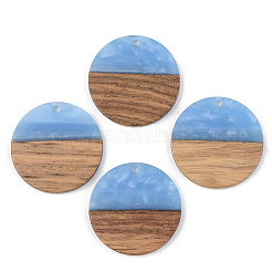 Colgantes de resina y madera de nogal&nbsp;RESI-S389-025A