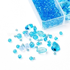 DIY Light Sky Blue Serie Schmuckherstellungssets&nbsp;DIY-YW0002-94F
