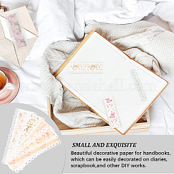 3 ensemble de 3 blocs de papier de scrapbooking en dentelle creuse de couleurs&nbsp;DIY-CP0008-93B