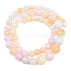 Fili di perle di giada verde naturale di dimensioni scalari&nbsp;GG-CBA2AE1-A06-B