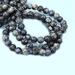 Bracciali con perline elastiche in glaucofano naturale&nbsp;G-A185-01W