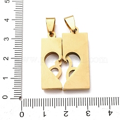 304 Edelstahl-Strass-Split-Anhänger&nbsp;STAS-F368-19G